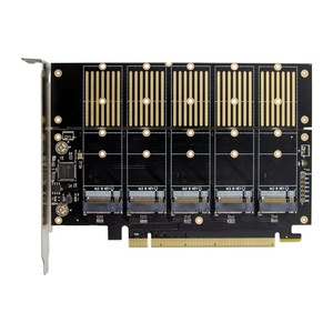 PCIe 5พอร์ต M2 Key B SATA3.0การ์ด SSD JMB585 PCIe SATA M.2 NVME PCIe 5 Bkey M.2 Converter Card - Product Image 3