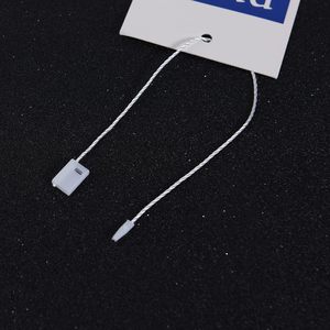 3000Pcs Hang <strong>Tag</strong> <strong>String</strong> 7 Inch White Nylon Snap Lock Pin <strong>Loop</strong> Plastic <strong>Tag</strong> Fastener Hook Ties Clothing Price <strong>Tag</strong> Rope - Product Image 5