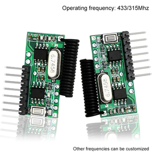 Modulo ricevitore Wireless supereterodina ad alta sensibilità 433MHz & 315MHz RF materiale plastico codice di apprendimento per telecomandi - Product Image 6