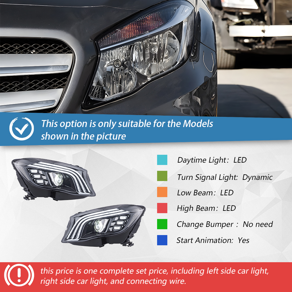 Headlights one set