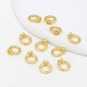 14k 18k Gold Plated Beads End <strong>Clasps</strong> Jewelry End <strong>Clasps</strong> for Diy Bead <strong>String</strong> Bracelet Necklace Accessories - Product Image 6