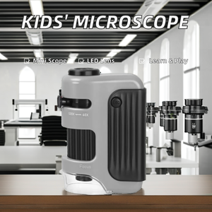 带发光二极管光手持式室外塑料显微镜的科学显微镜 - Product Image 3