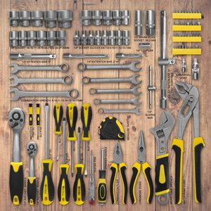 WZG Werkzeug 99PCS套筒扳手套装工具套装，带强力手提箱，适合自制家用 - Product Image 3