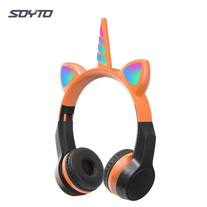 Shuoyin CXT8M unicorn unicornio Licorne RGB kids gift toys ecouteur audifonos headset headphones unicorn Licorne for kids girls