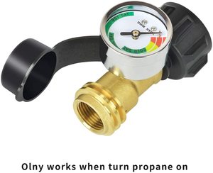 Propane Gauge,<strong>Level</strong> Indicator Propane Cylinder Gauges 3 Colors <strong>Coded</strong> Universal Propane Gas Gauge QCC1/Type 1 Connection - Product Image 3