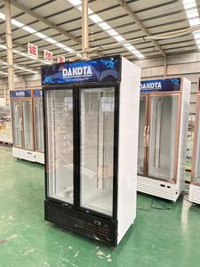2023 חדש סגנון אוויר קירור כפול דלת משקאות מקרר מסחרי מקרר יין זכוכית תצוגת משקאות <span class=keywords><strong>chiller</strong></span>