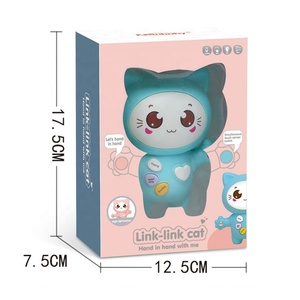 ของเล่นแมวการ์ตูนเพื่อการศึกษาสำหรับพ่อแม่และเด็กของเล่นแมวที่มีดนตรีเบาวัสดุพลาสติก - Product Image 4