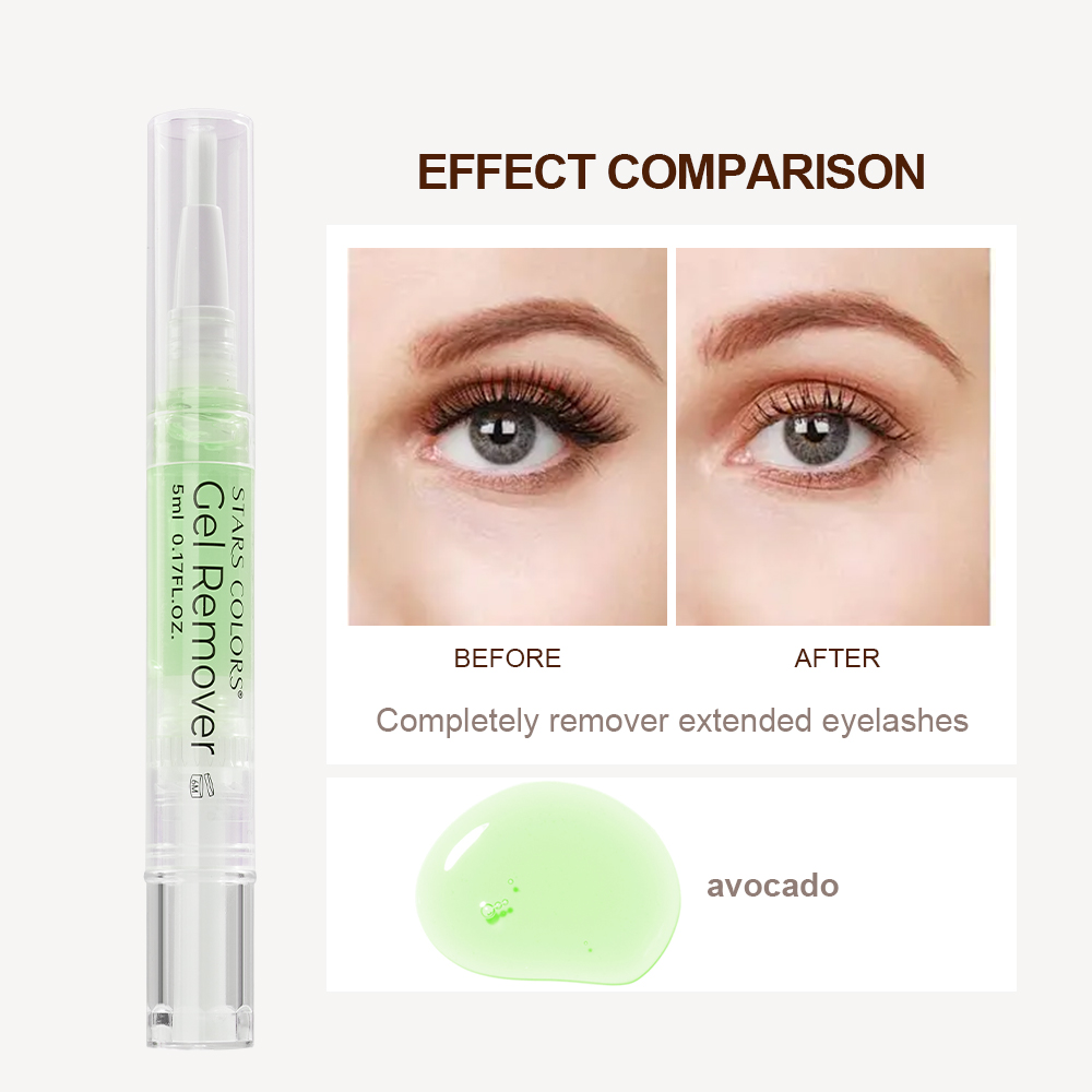 lash glue remover gel pen-avocado