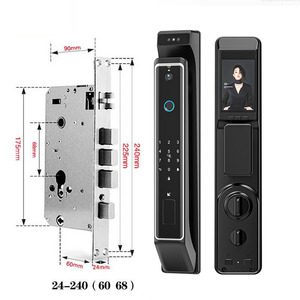Sicherheits verriegelte drahtlose Metall türklingel Intercom WiFi-Netzwerk Aluminium tür Finger abdruck Passcode Eingang für Home Lock Zugang - Product Image 3