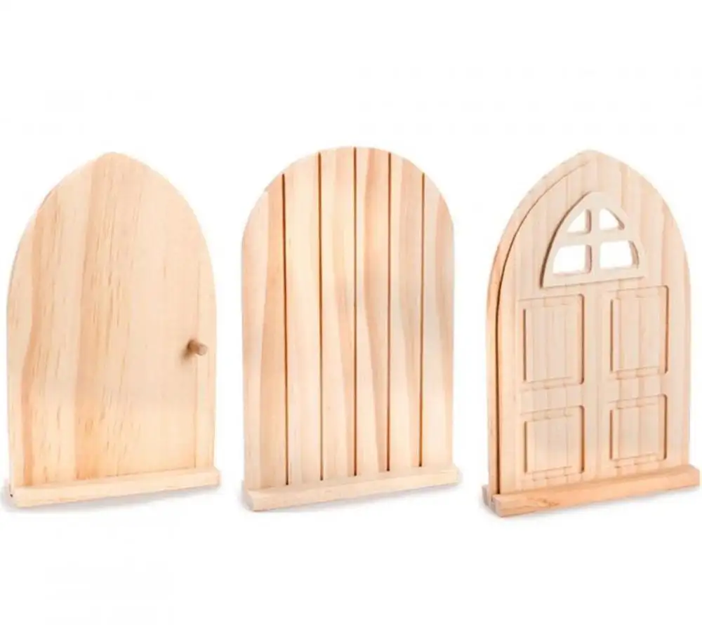 Portes de fée ou elfe, bois inachevé, pour artisanat