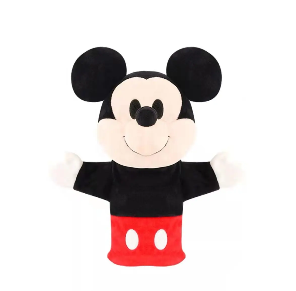 OEM fabrika bebek eğitici oyuncaklar Anime ches Anime kukla Mickey Mouse dolması kukla satılık