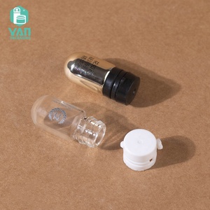 YANパッケージ1.5ml 3mlミニ透明ガラスバイアルリトルアターエッセンスボトル電球スタイル下プラスチック - Product Image 2