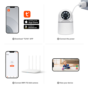 Speicher karte Cloud Monitor 7/24 Aufnahme Überwachungs kamera mit Nachtsicht für Home Office HD Wireless CMOS Sensor - Product Image 6