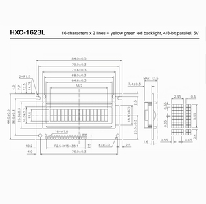 3 giorni Lead Time 16x2 Lcd con St7066u 16x2 2x16 righe Lcd 5v Lcd 16*2 caratteri transflettivo positivo Cob modulo - Product Image 4