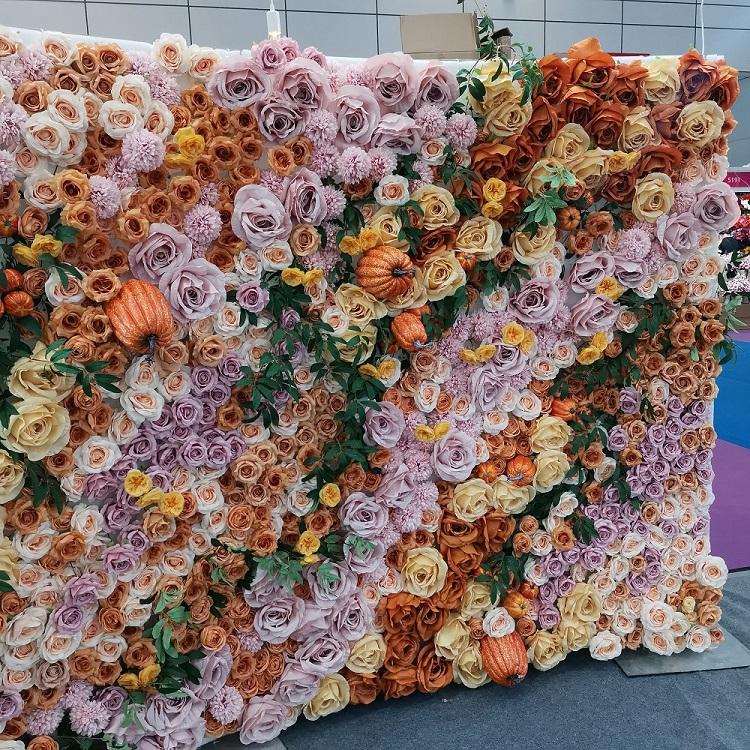01 # Grand mur de fleurs de Rose