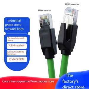 Gigabit Cat6A cavo di rete a doppia schermatura ad alta flessibilità per la comunicazione PLC rete industriale Profinet cavo trasversale