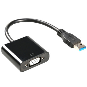 Adaptador USB 3,0 a VGA, convertidor de vídeo multipantalla para gráficos, concentrador USB para ordenador portátil/Monitor de ordenador de escritorio/proyector