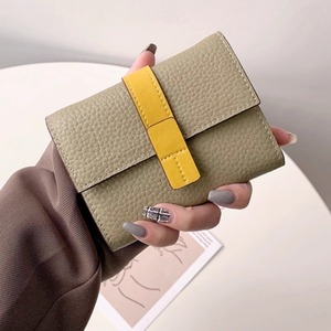 批发手工设计师女式短卡座PU钱包，女式简约时尚钱包 - Product Image 4