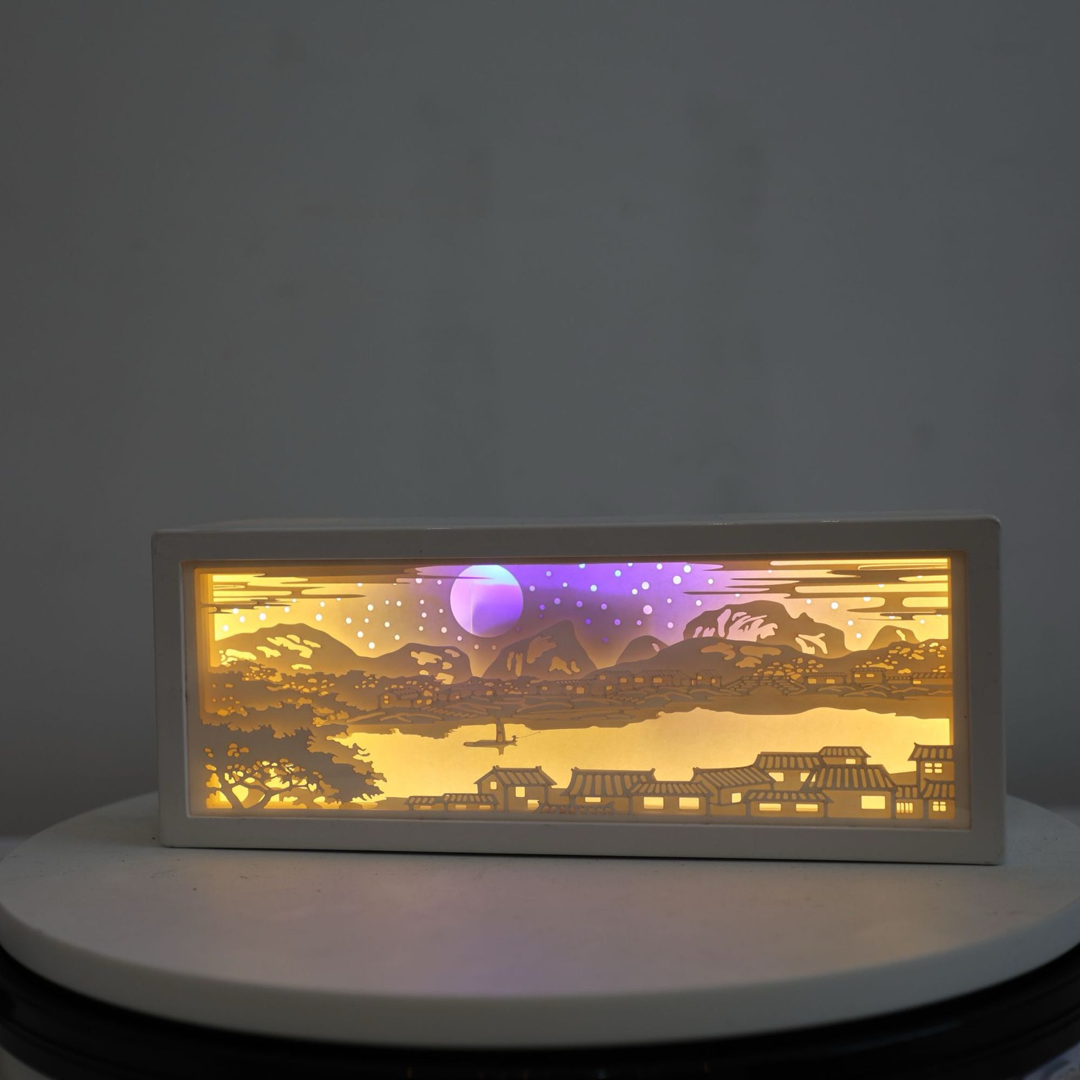 26X10X5CM: Barco del Río de la luna