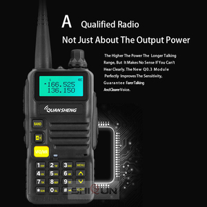 Quansheng TG-R50 VHF UHF Walkie Talkie 5W sistema di guida Tour Wireless Dual band UV-R50 ricetrasmettitore Radio