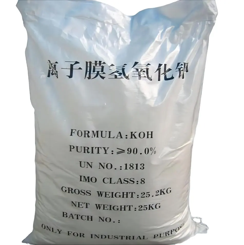 Cas 1310-58-3 potash cáustico 90% Hidróxido de potásico kohprecio escama blanca