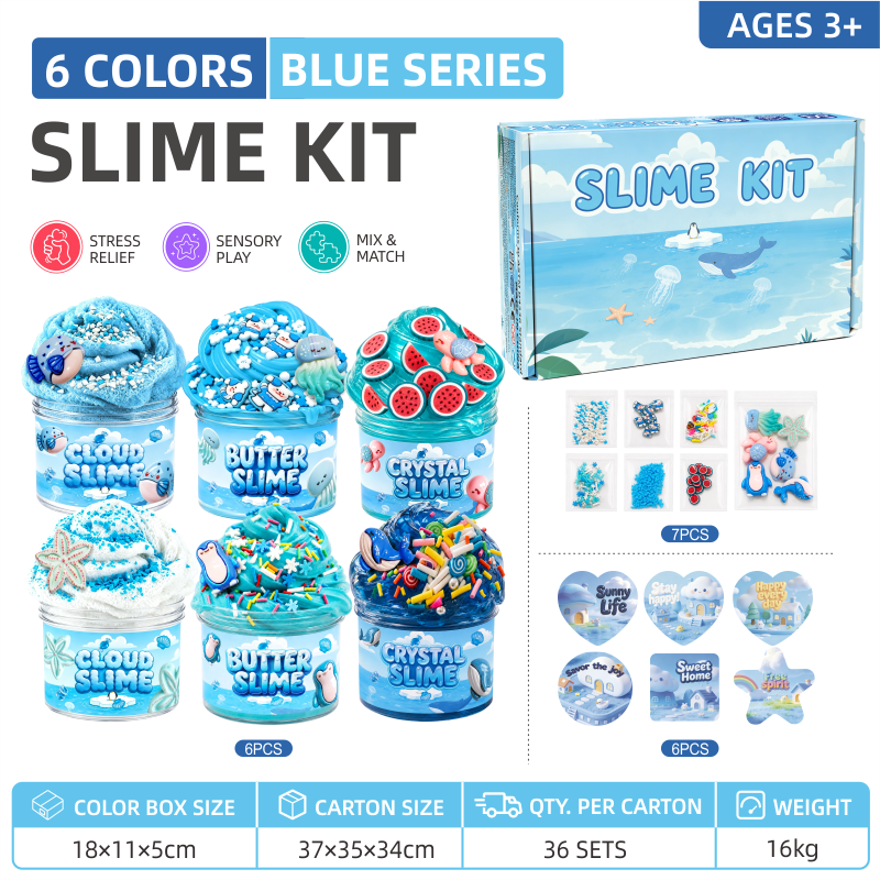 Serie Ocean Blue - 6 tazze
