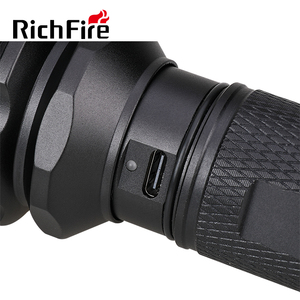 RichFire 21700电池发光二极管手电筒1000米范围防水铝合金手电筒