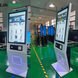 Factory Lifewatch 32inch Self-Service QR POS RFID Windows Android LCD Kiosk Terminal Floor <strong>Upstand</strong> for Indoor Use