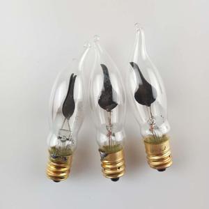 1ワット120ボルトE12ベースクリスマスフリッカーフレーム電球クリスタルクリアフレームチップカンデラブラ交換用キャンドル電球C18 - Product Image 2
