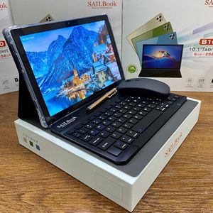 畅销儿童平板电脑SAILBook B10 <span class=keywords><strong>10.1</strong></span> 6 + 256GB高清屏幕搭配新键盘和鼠标安卓商务平板电脑