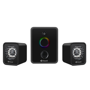 Kisonli-altavoz U-3000 2,1 con luz RGB, sistema de altavoces para ordenador, subwoofer 2,1 - Product Image 5
