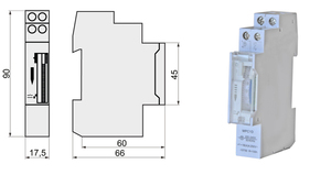 Din Schiene täglich 24 Stunden programmier barer mechanischer Timer 96 Programme Mini-Einstellung 15 Minuten Timer-Schalter SUL180 SUL180a - Product Image 4