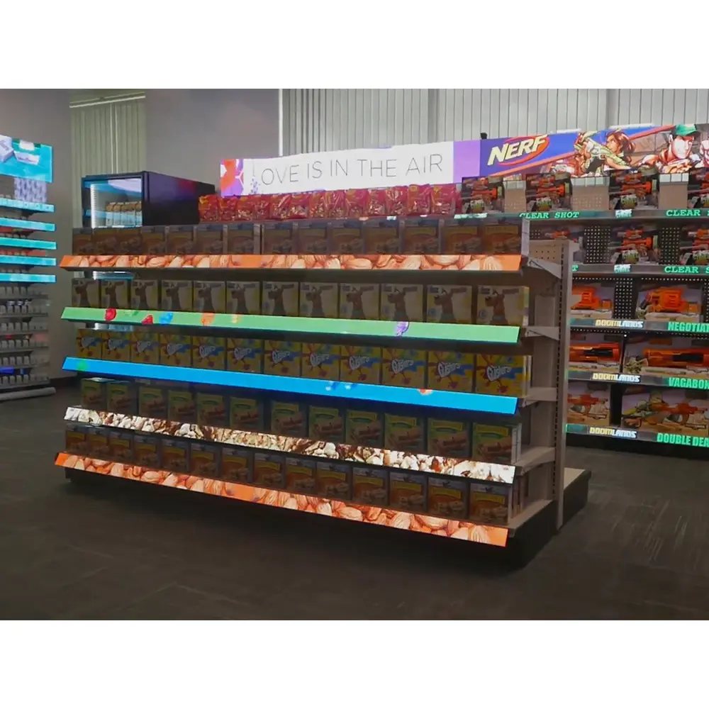 Paneles Led inteligentes para supermercado, pantalla de visualización de borde de estante, Cob P1.25, 60mm, Digital, precio de señalización, venta al por menor