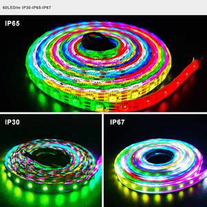 1-5 м 30 60 74 96 144 светодиодов/м WS2815 светодиодные полосы 5050RGB программируемые цветные беговые светодиодные полосы светодиодные ленты DC12v - Product Image 4