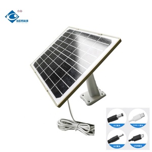 5v לוח סולארי נייד עמיד למים ZW-6W-5V מצלמה ארלו כוח פאנל סולארי מטען 6.3w טלפון נייד מטען פאנל סולארי
