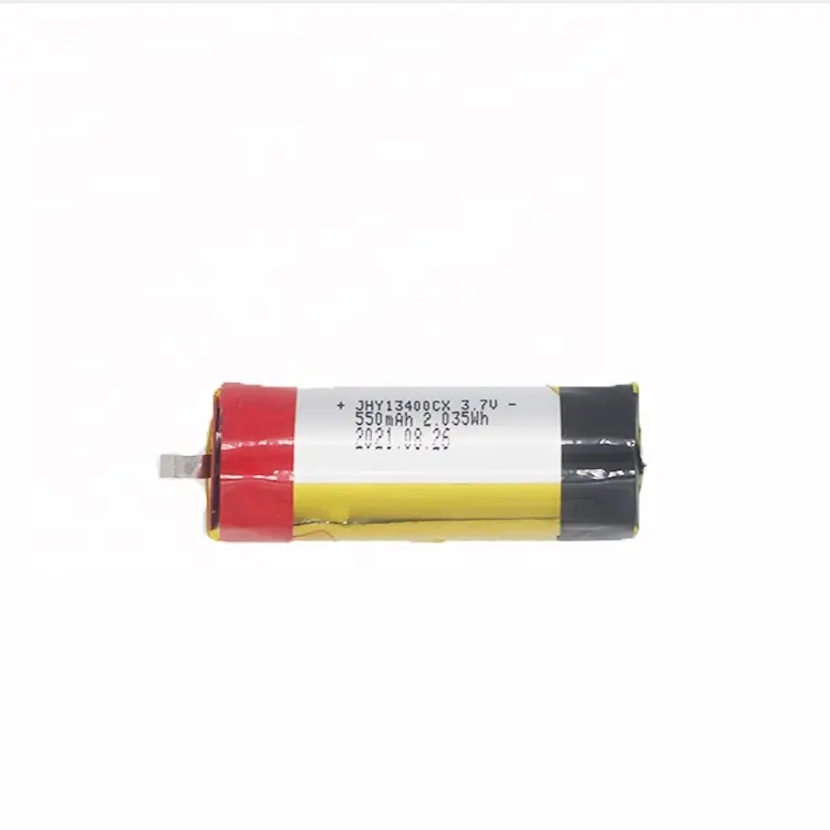 Заводская поставка, цилиндрическая литий-полимерная батарея JHY 3,7 в 550 мАч, первичная батарея