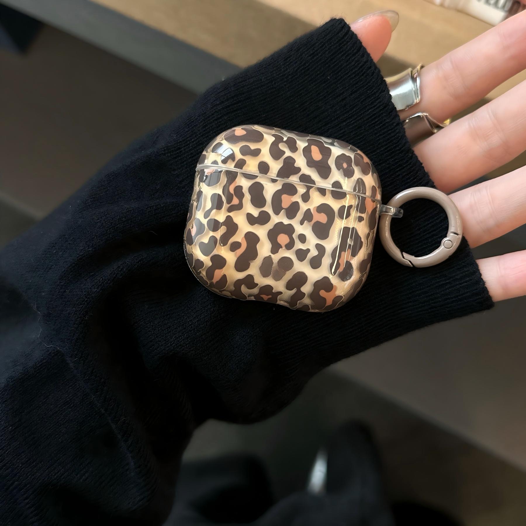 Sheer brown leopard print