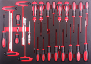 25pcsプロフェッショナルハンドツールセットアイテムスタードライバーセットEVAトレイ - Product Image 4