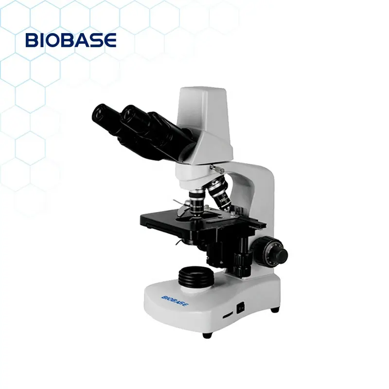 Microscopio biológico BIOBASE CHINA con etapa mecánica de doble capa para productos de cuidado de la salud