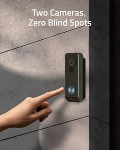 Kamera Bel Pintu WiFi Terbaru Tahan Air IP65 Bertenaga Baterai 5MP Sudut Lebar 190 Derajat <span class=keywords><strong>Audio</strong></span> Dua Arah Interkom Aplikasi CloudEge Tenaga Surya - Product Image 2