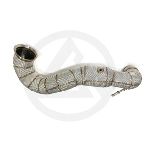 Csz Hoge Prestaties Uitlaat Voor Mercedes Benz A45 <span class=keywords><strong>Cla45</strong></span> 2014-2018 Gla45 W176 Downpipe Met Hitteschild Uitlaatsysteem - Product Image 5
