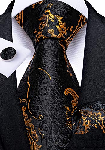 Black gold paisley