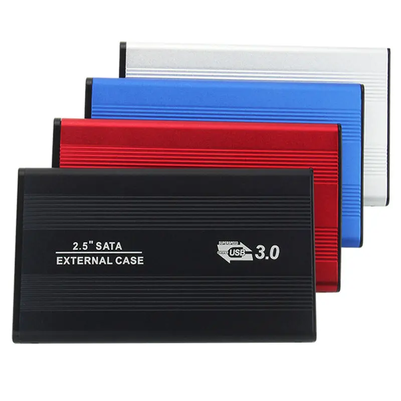 알루미늄 2.5 인치 SATA III USB 3.0 5Gbps 외장형 HDD 인클로저 하드 드라이브 케이스 SSD 박스 지원 핫 플러그 Windows Mac