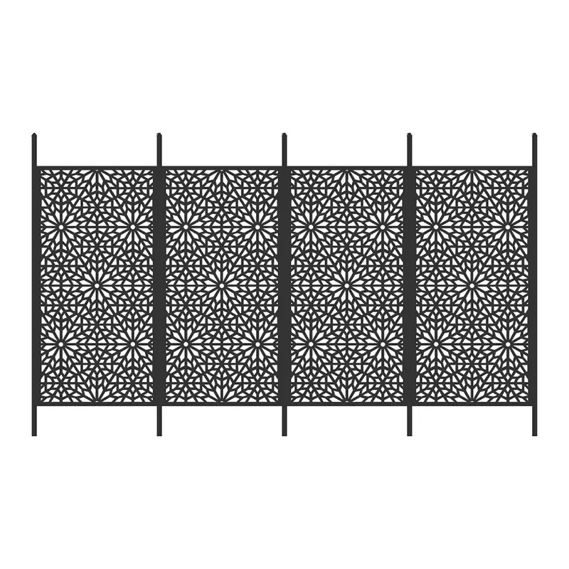 Vendita calda recinzione traliccio resistente alle intemperie divisorio anticorrosivo impermeabile schermi da giardino per la decorazione del giardino all'aperto