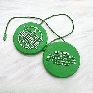 文字列ループロックエンボス加工ロゴプラスチックシールカスタムホットセール - Product Image 1