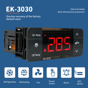 Controlador de temperatura digital, compresor de llave táctil de almacenamiento en frío, temperatura media baja, ventilador de descongelación, plástico OEM, 1 unidad
