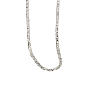 Minimalist High Quality 925 Sterling Silver Link Necklace Simple Long Link <strong>Chain</strong> Necklace for Women