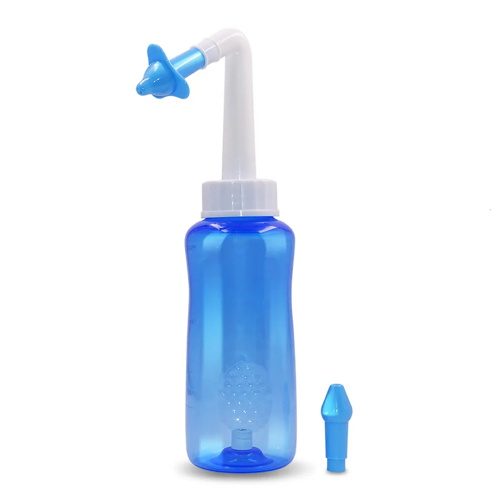 Irrigador Nasal de 300/500ML, limpiador de lavado Nasal, pulverizador Neti Pot, enjuague nariz, evita la Sinusitis, rinitis, tratamiento para el cuidado de la salud