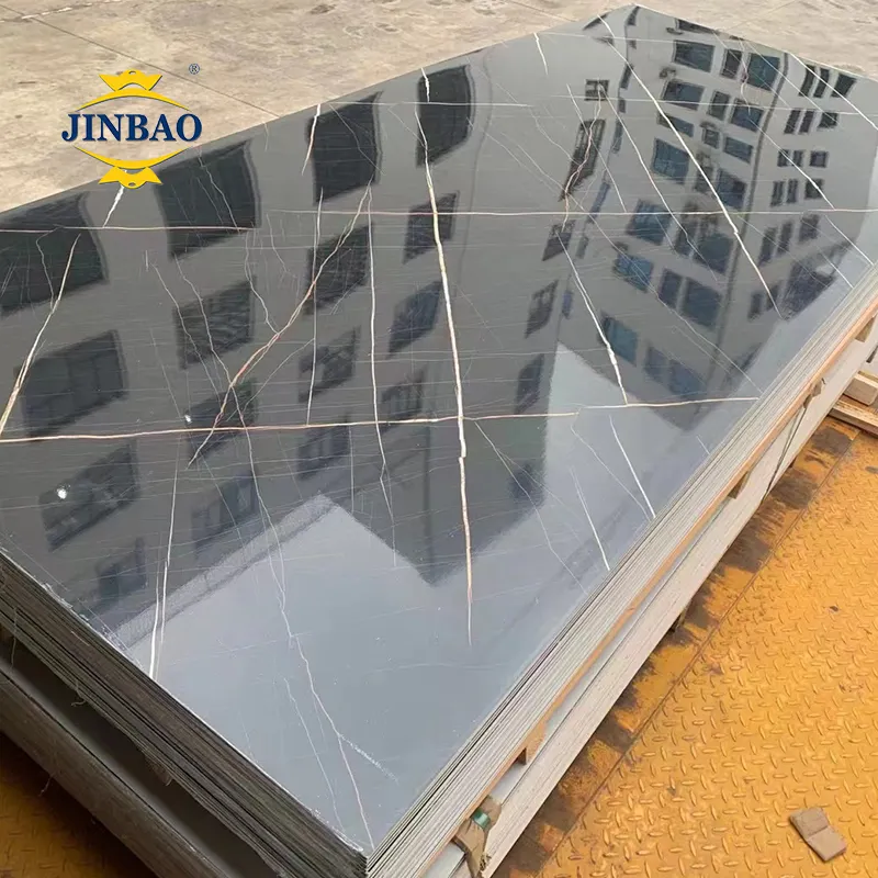 JINBAO Offre Spéciale 1220*2440mm UV plastique marbre pvc feuille UV panneau mural