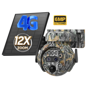 Mini cámara oculta con energía Solar con Zoom 12X, nueva llegada, camuflaje de hoja de arce, tarjeta Sim 4G, Sensor CMOS IP66 - Product Image 1